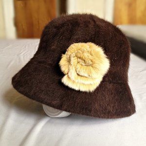 Handmade Rabbit & Angora Wool Bucket Hat